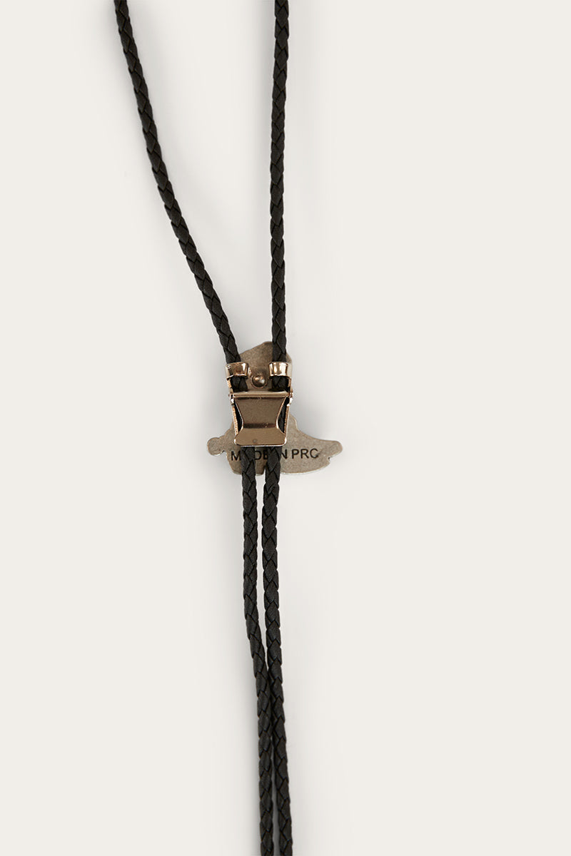 Boots Bolo Tie - Antique Silver