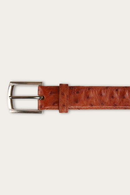 Telford Belt - Chestnut Ostrich