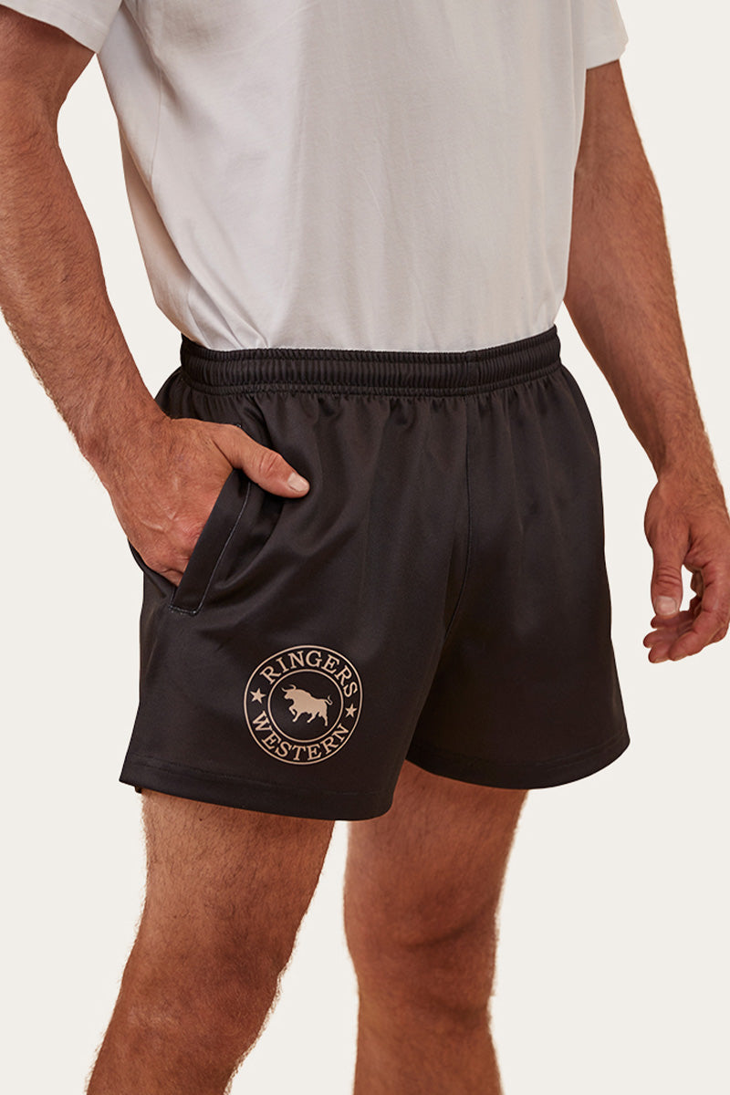 Ringers Footy Shorts - Black