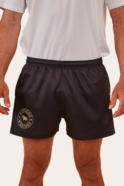 Ringers Footy Shorts - Black