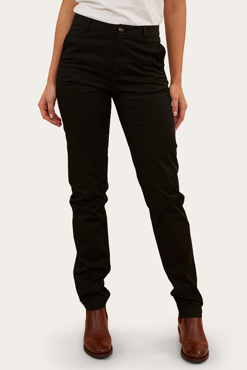 Scottsdale Womens Regular Fit Chino - Black