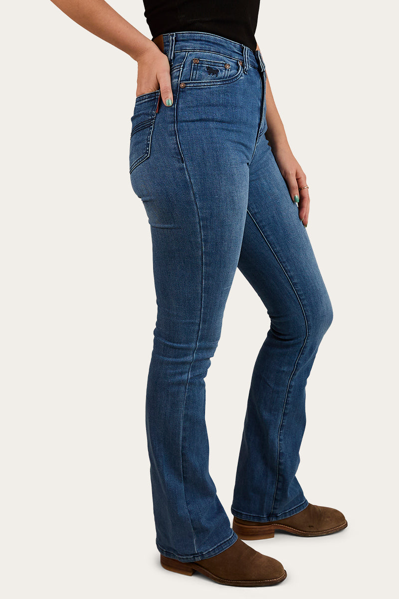 Penny Womens High-Rise Bootleg Jeans Coolmax - Vintage Blue Wash