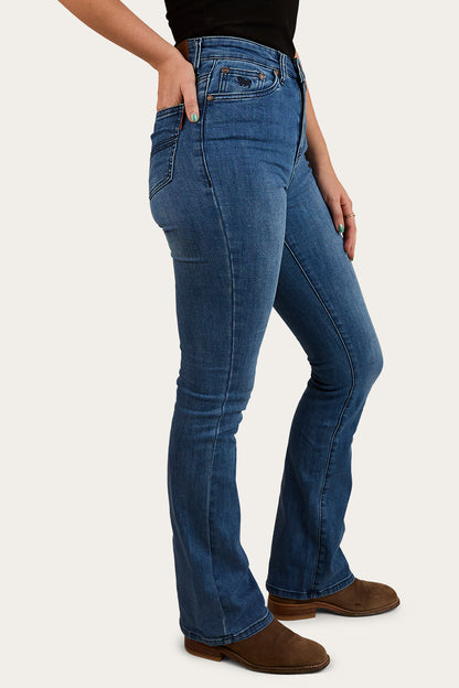 Penny Womens High-Rise Bootleg Jeans Coolmax - Vintage Blue Wash