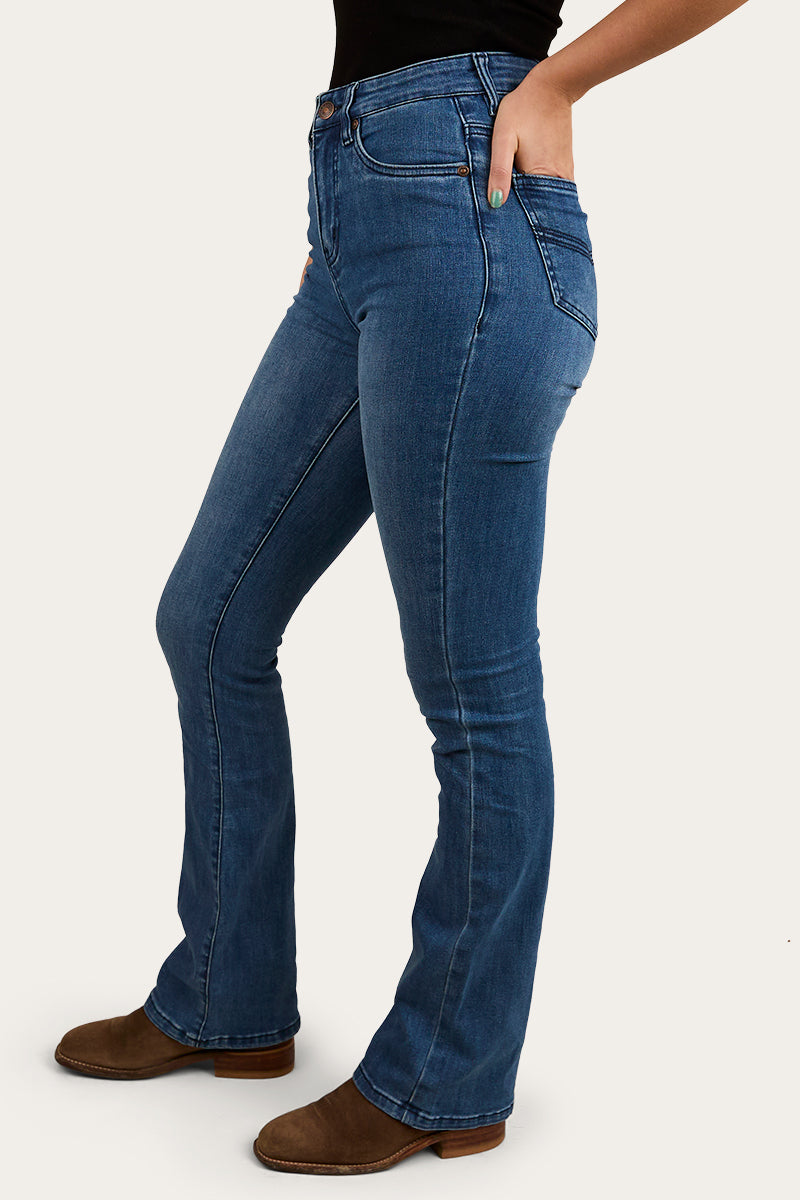 Penny Womens High-Rise Bootleg Jeans Coolmax - Vintage Blue Wash