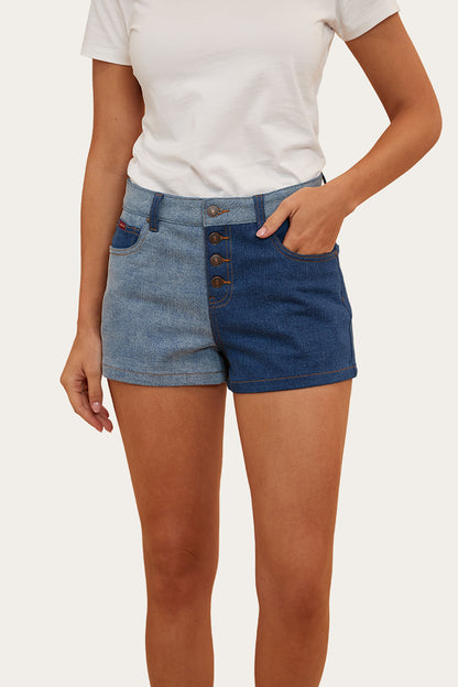 Polly Womens Denim Short - Vintage Blue Wash