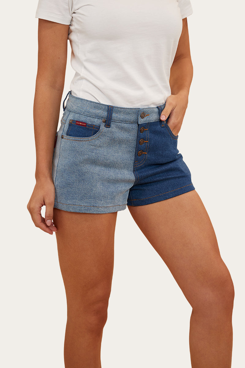 Polly Womens Denim Short - Vintage Blue Wash