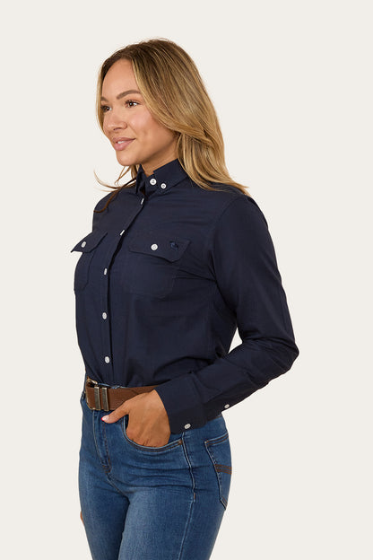 Hope Womens Dress Shirt - Navy