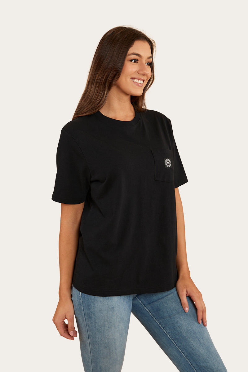 Esther Womens Loose Fit T-Shirt - Black