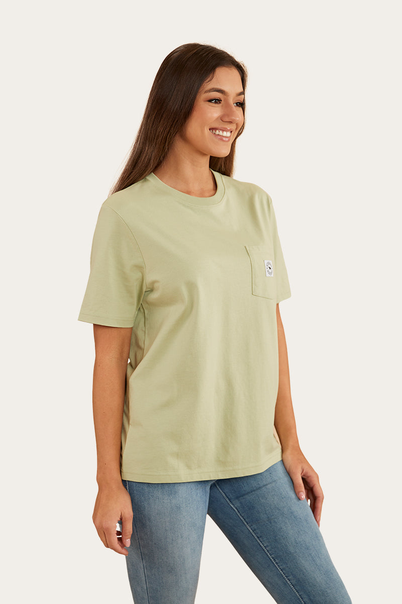 Esther Womens Loose Fit T-Shirt - Pale Olive