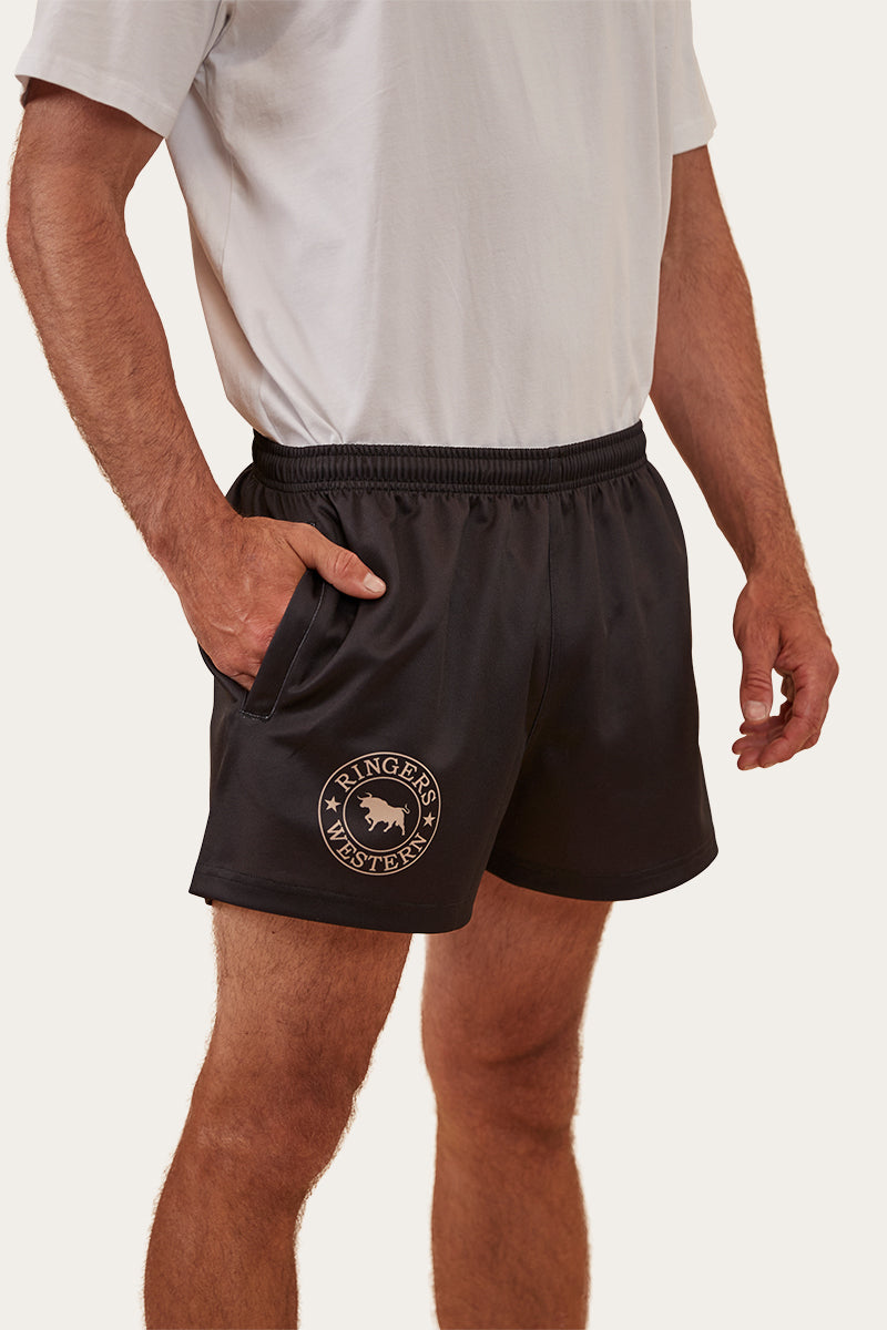 Ringers Footy Shorts - Black