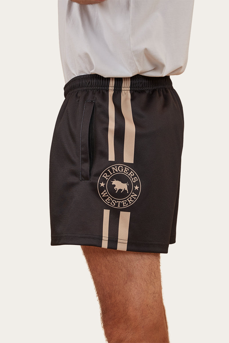 Ringers Footy Shorts - Black