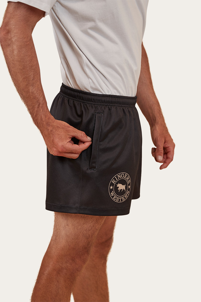 Ringers Footy Shorts - Black