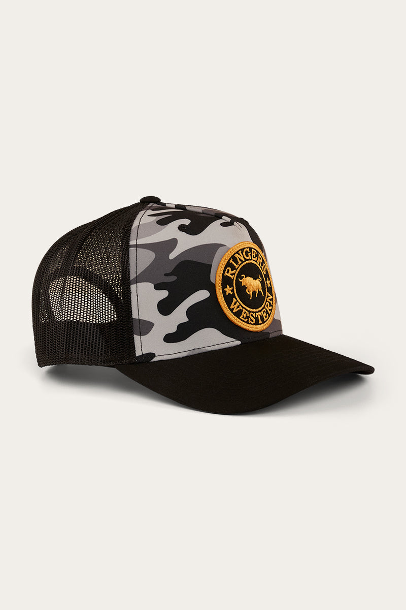 Signature Bull Trucker Cap - Grey Camo