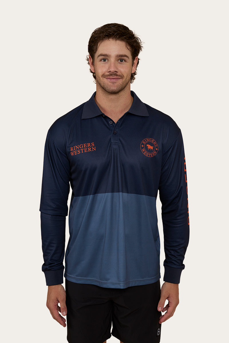 Halls Creek Unisex Fishing Jersey - Navy