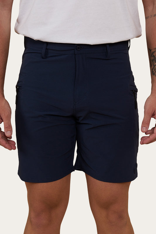 Hillston Mens Hybrid Short - Navy