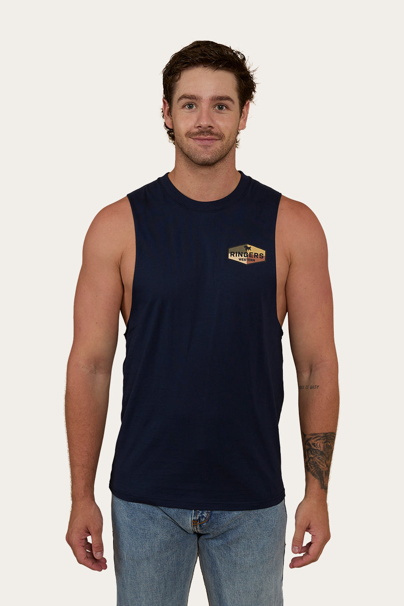 Servo Mens Muscle Tank - Navy