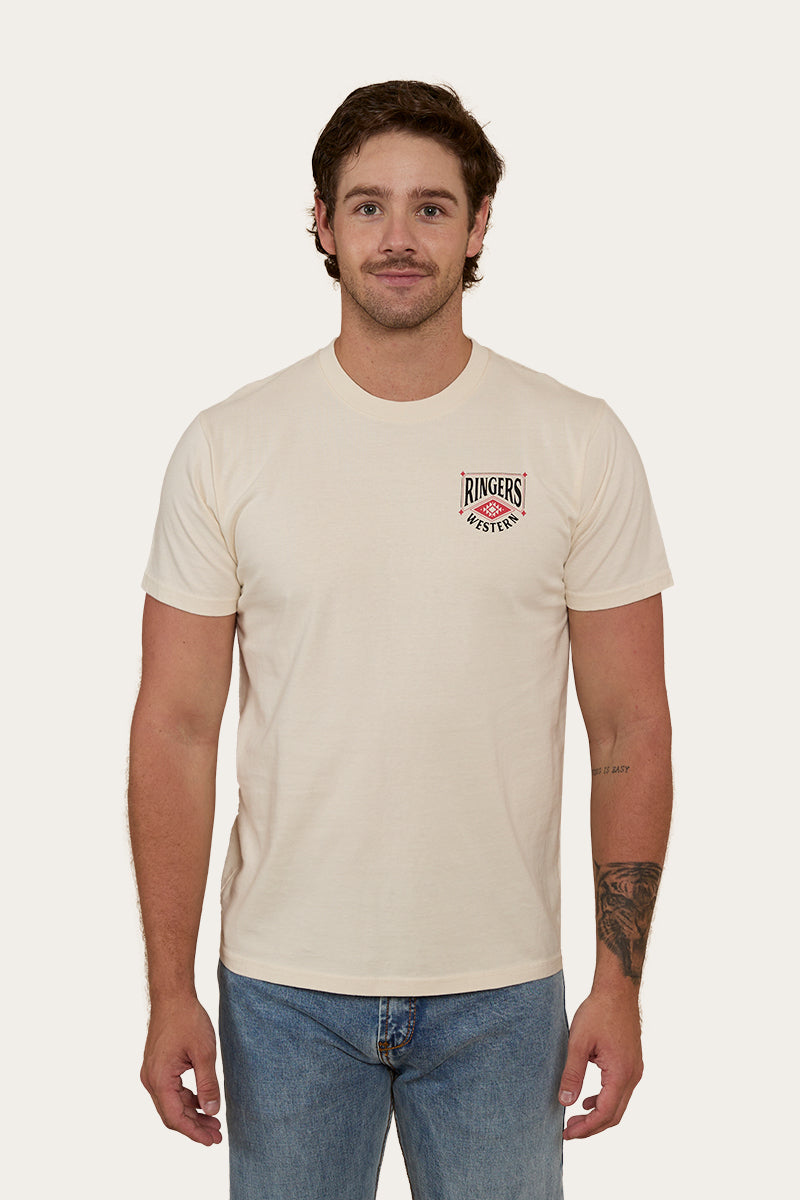 Conondale Mens Loose Fit T-Shirt - Off White