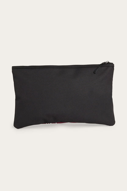 Spencer Pencil Case - Burgundy/Black