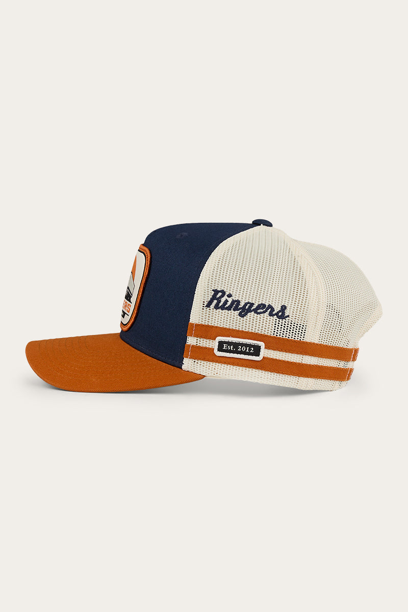 Big Rig Trucker Cap - Navy / Burnt Orange