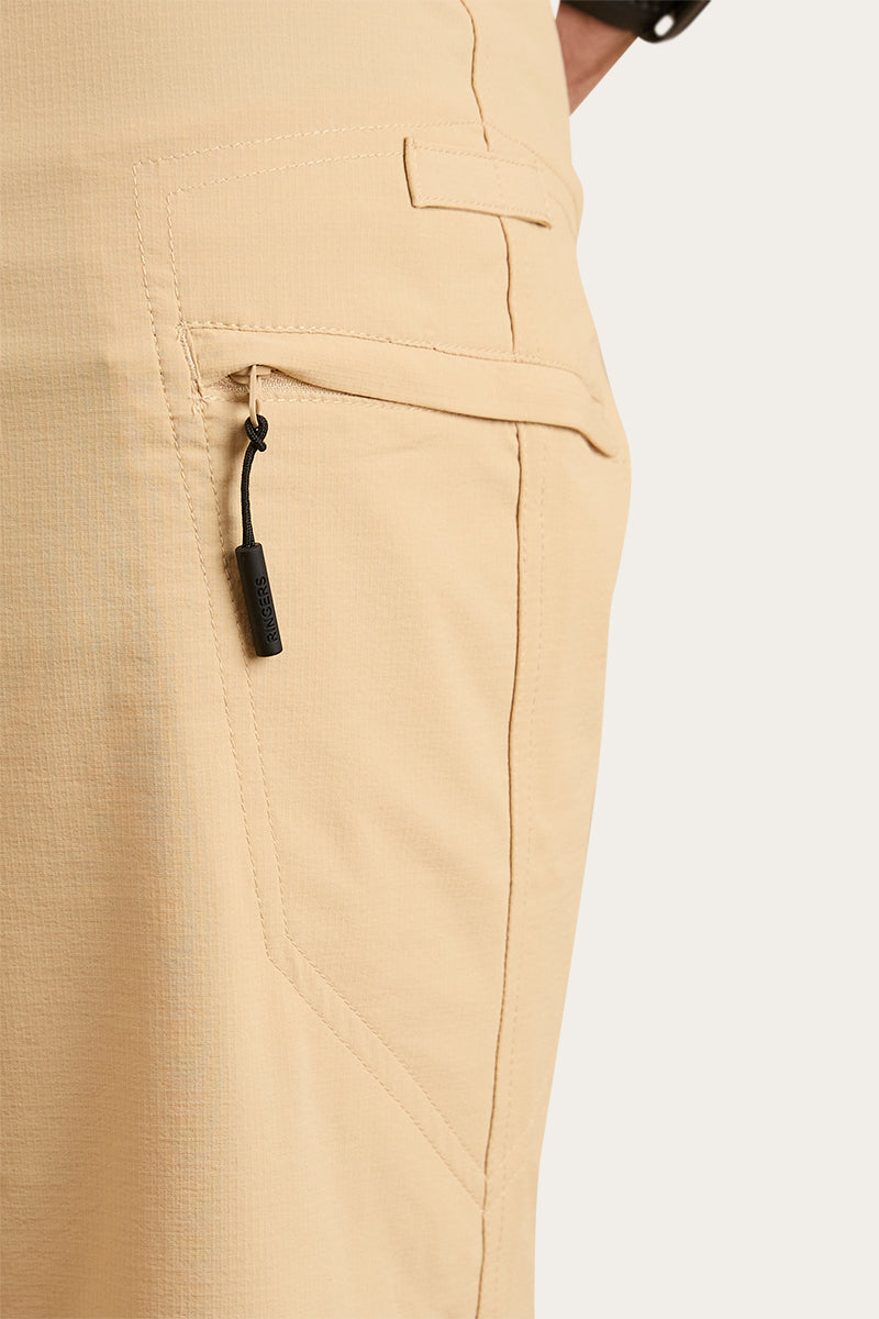 Hillston Mens Hybrid Short - Dark Sand