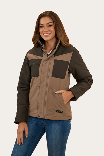 Whitney Womens Puffer Jacket - Mushroom