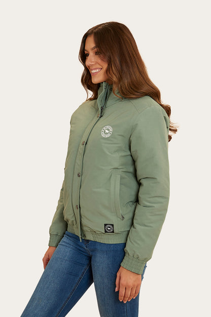 Tesbury Womens Jacket - Leaf/Off White