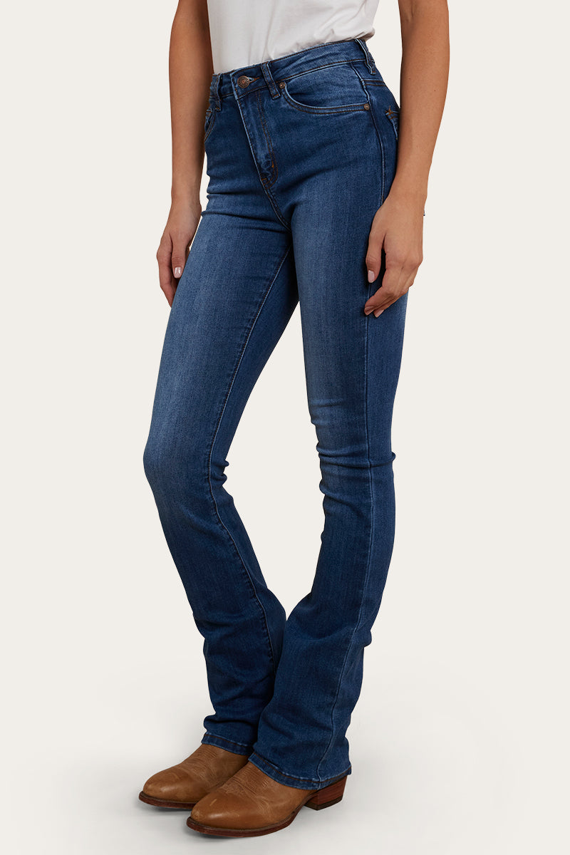 Penny Rodeo Womens High-Rise Bootleg Jeans - Vintage Blue