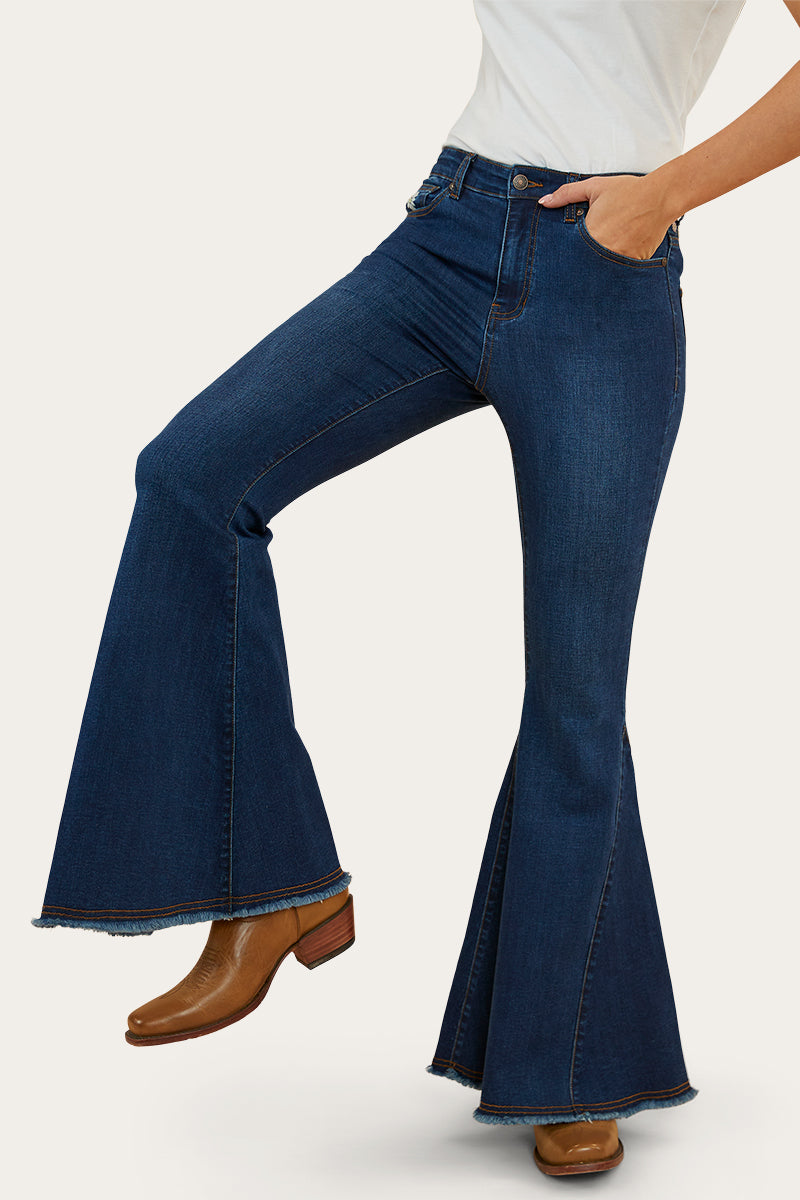 Fields Womens Super Flare Jeans - Classic Blue