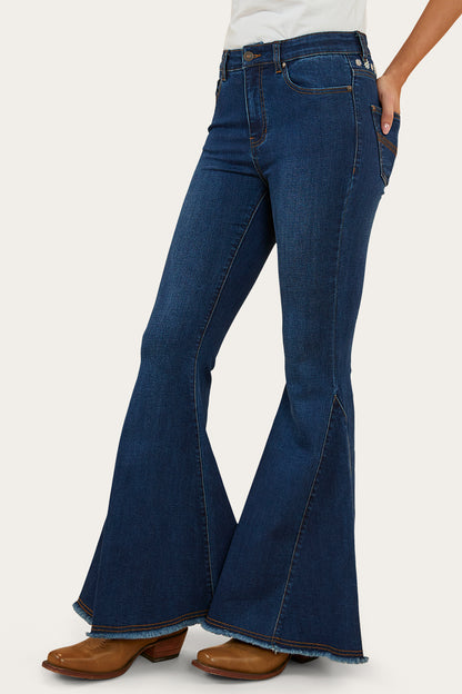 Fields Womens Super Flare Jeans - Classic Blue