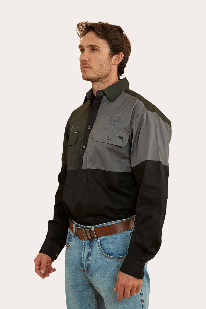 Yarraman Mens Work Shirt - Black