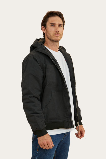 Sinclair Mens Canvas Jacket - Black