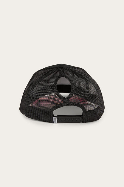 Tara Ponytail Trucker Cap - Black