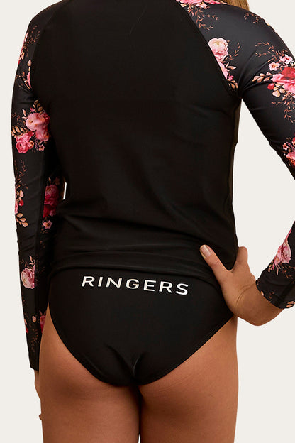 May Girls Swim Bottom - Black / Silver