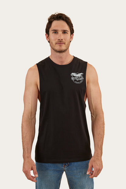 Ringers Eagle Mens Muscle Tank - Black