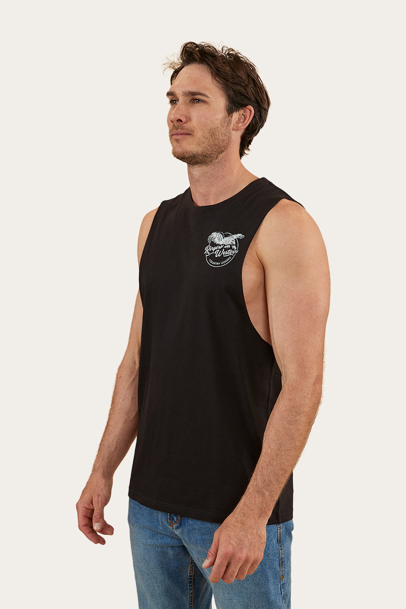 Ringers Eagle Mens Muscle Tank - Black