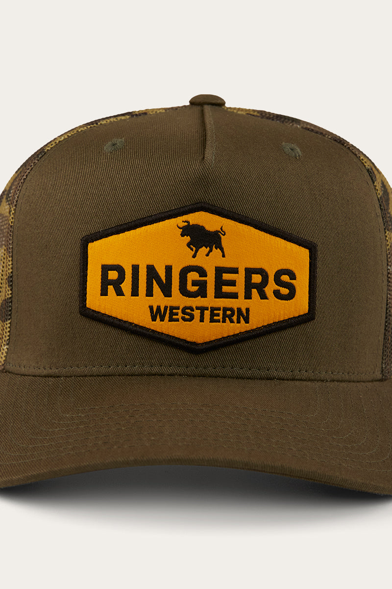 Scotty Trucker Cap - Military Green/Camo