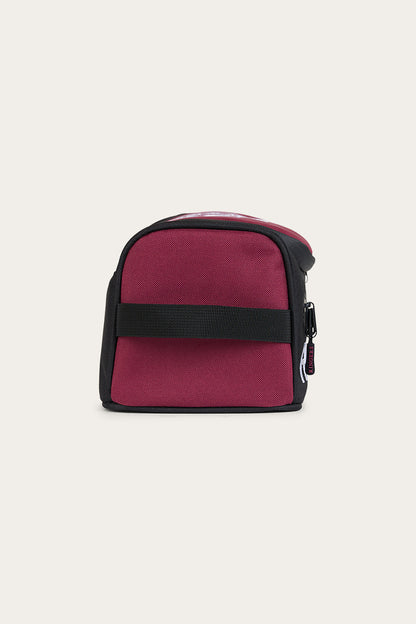 Occy Toiletry Bag - Burgundy / Black