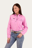 Pentecost River Womens Half Button Work Shirt - Pastel Pink