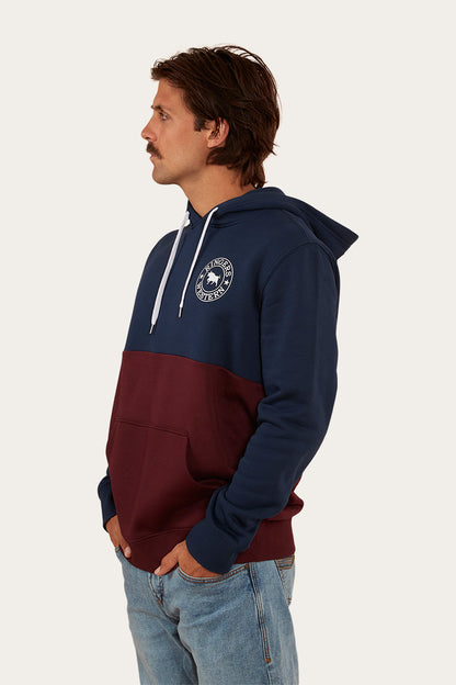 Hahndorf Mens Hoodie - Navy/Cabernet