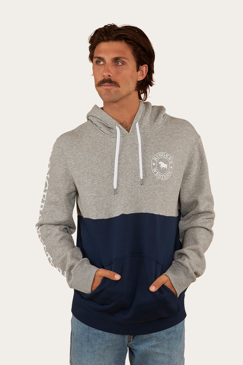 Hahndorf Mens Hoodie - Grey Marle/Navy