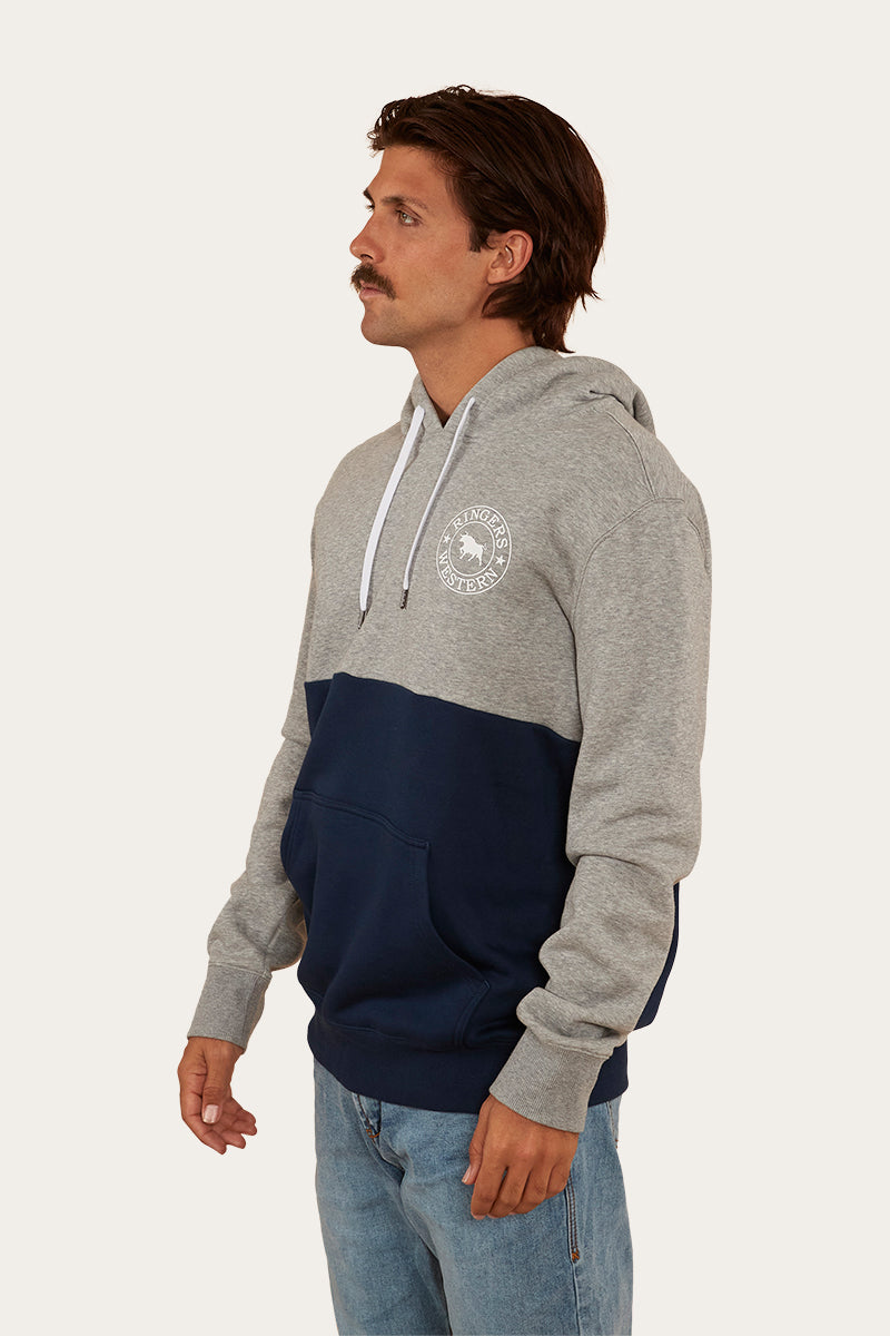 Hahndorf Mens Hoodie - Grey Marle/Navy