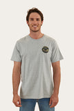 Signature Bull Mens Loose Fit T-Shirt - Grey Marle/Camo