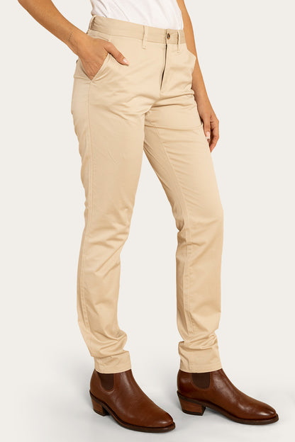 Samford Womens Slim Chino Pant - Bone