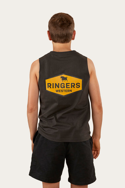 Servo Kids Muscle Tank - Charcoal