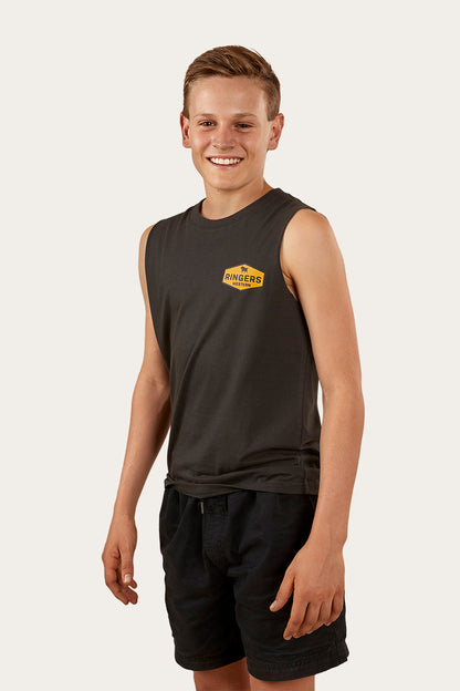 Servo Kids Muscle Tank - Charcoal