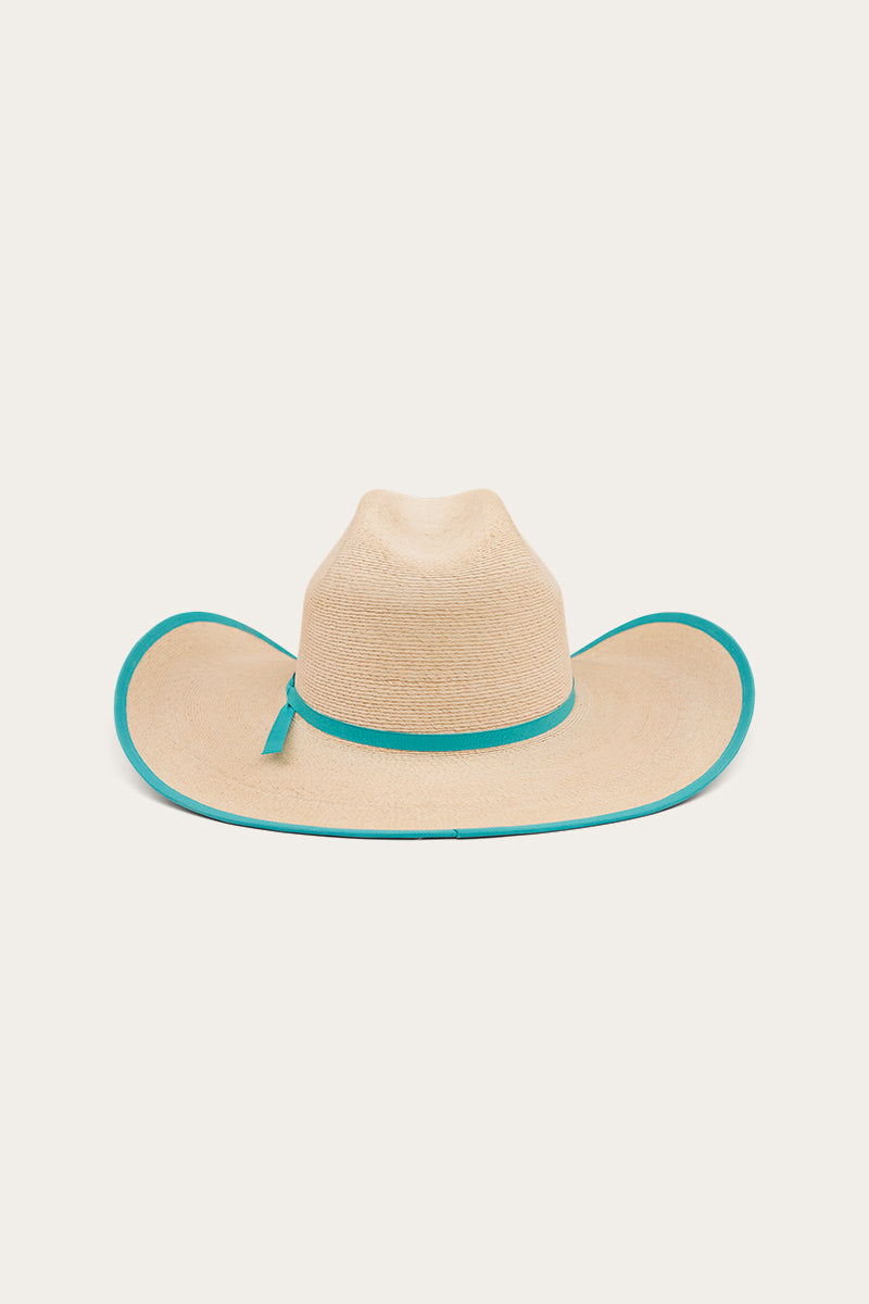 Sterling Hat - Natural/Aqua