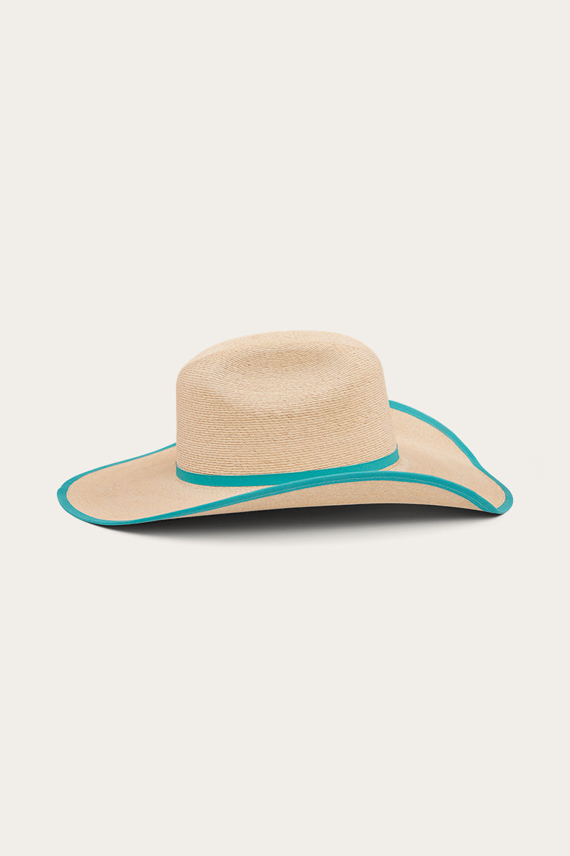 Sterling Hat - Natural/Aqua