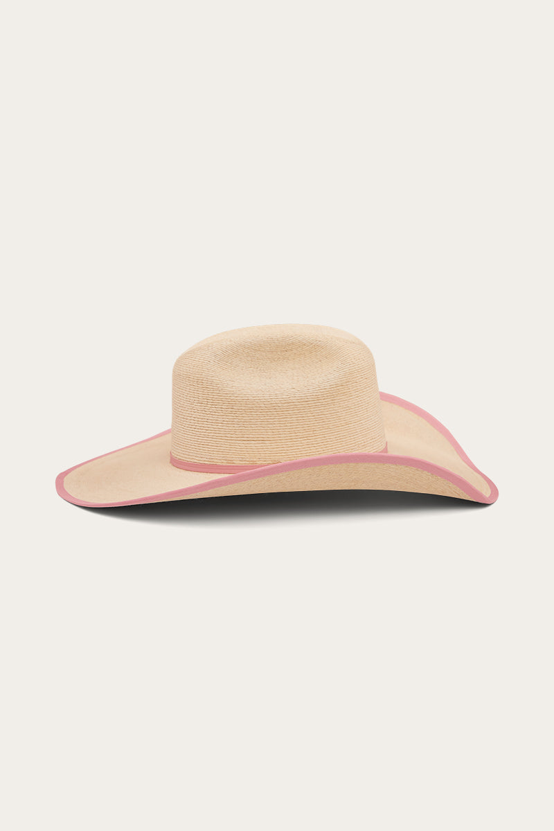 Sterling Hat - Natural/Pink