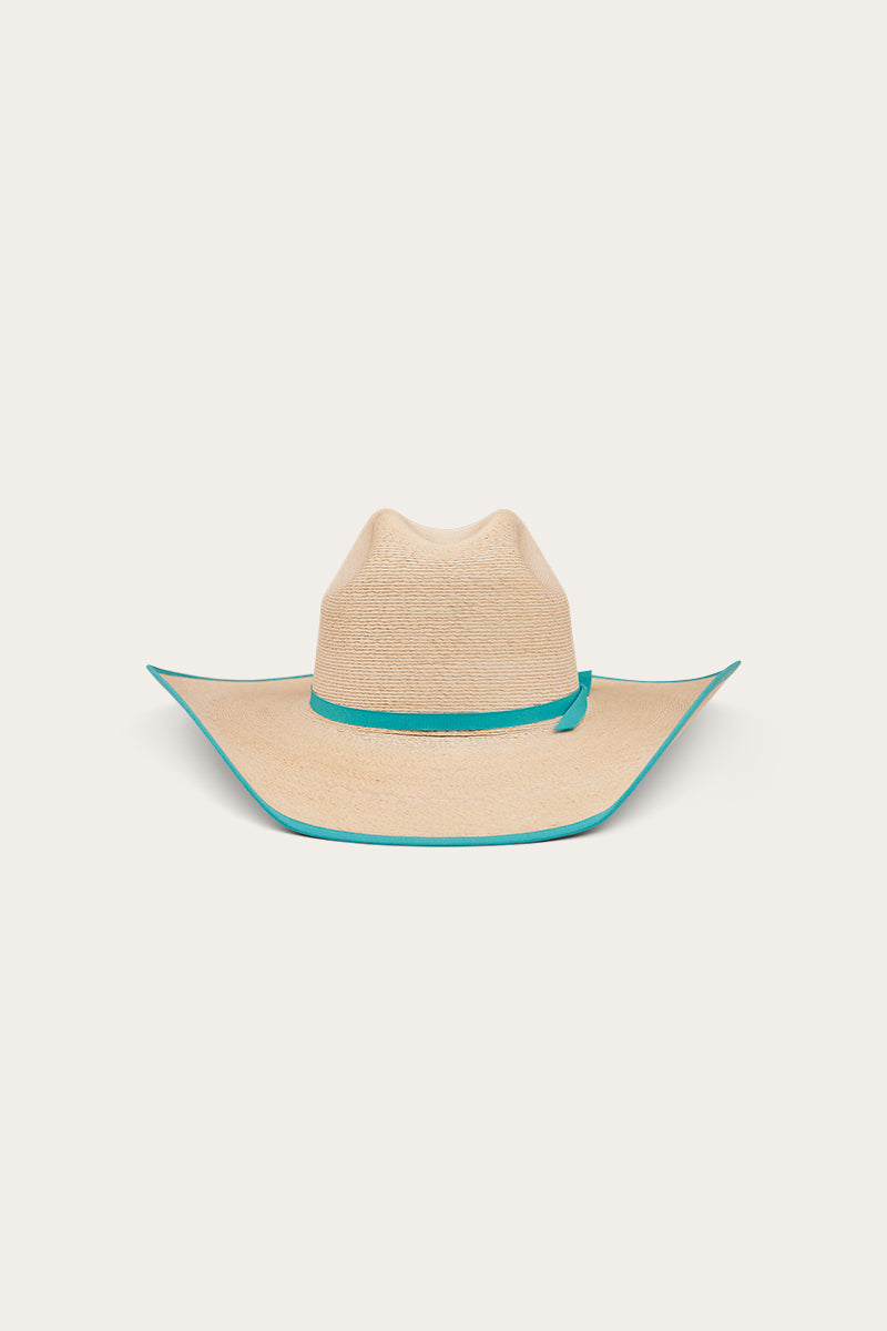 Sterling Hat - Natural/Aqua