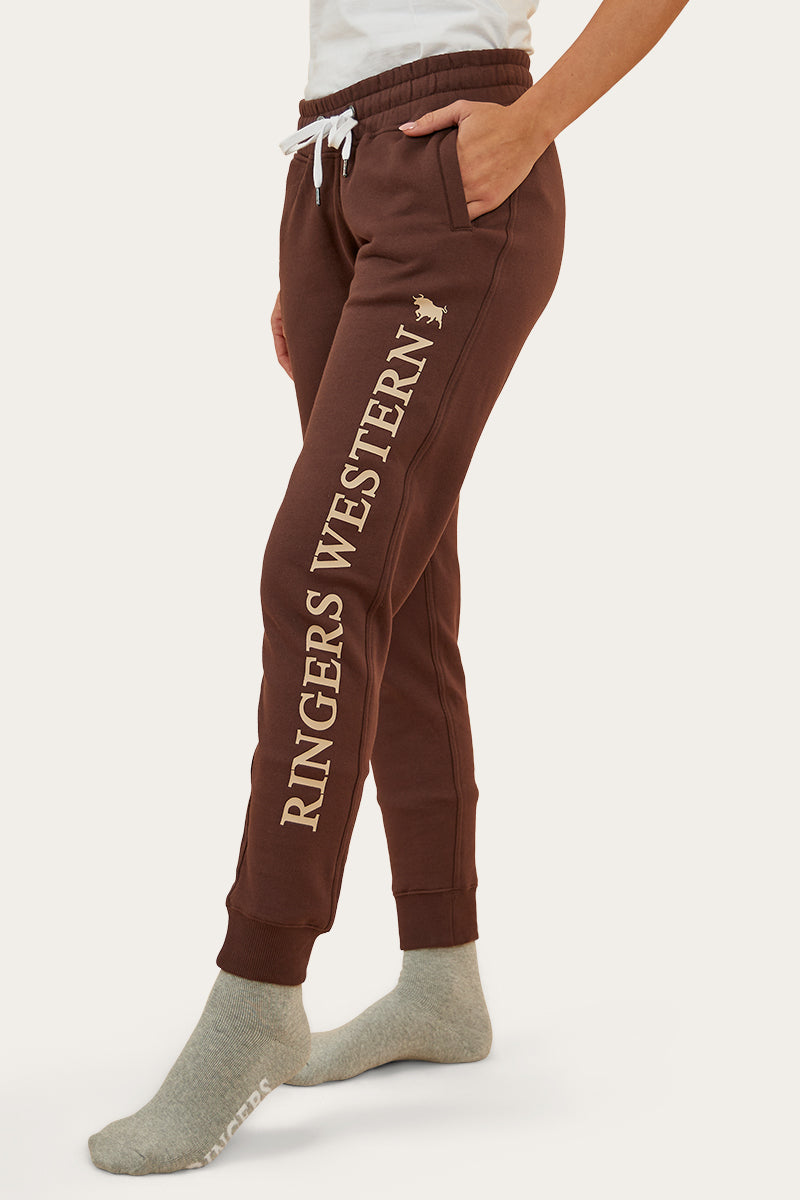 Iluka Womens Trackpant - Chocolate/Dark Sand